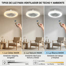 Lámpara Ventilador 2 en 1 con Control Remoto